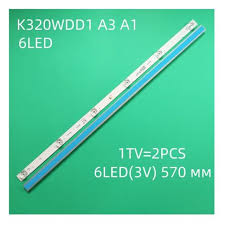 بک لایت اصلی 32 اینچ شهاب  LED32SH201N1 شامل 2شاخه 6 ال ای دی