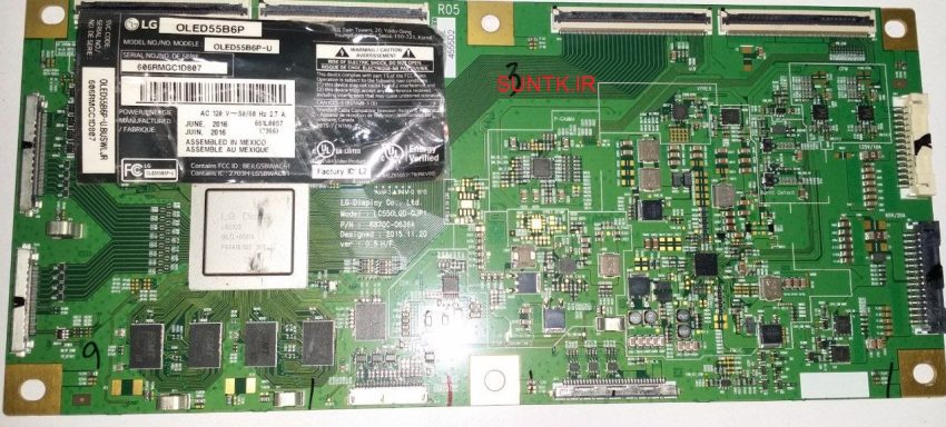 برد تیکان تلویزیون الجی OLED55B6P