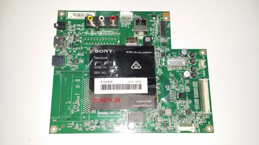 برد مین تلویزیون سونی kdl-55w650d