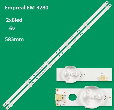 بک لایت مرغوب امپریال مدل  EM-3280 شامل 2خط 6Led