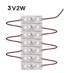 بک لایت یونیورسال تکی ۳v 2w لنز مربعی هر بسته 7 عدد