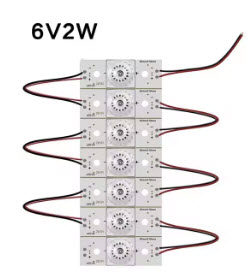 بک لایت های جایگزین تکی 6V 2W لنز مربعی هر بسته 7 عدد