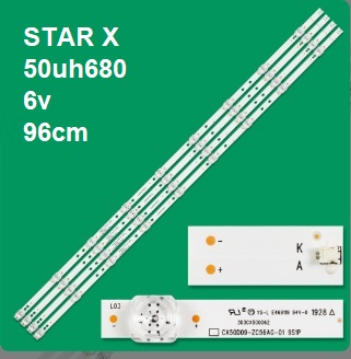 بک لایت مرغوب استار ایکس مدل 50UH680V (6 ولت) شامل 4شاخه9ال ای دی